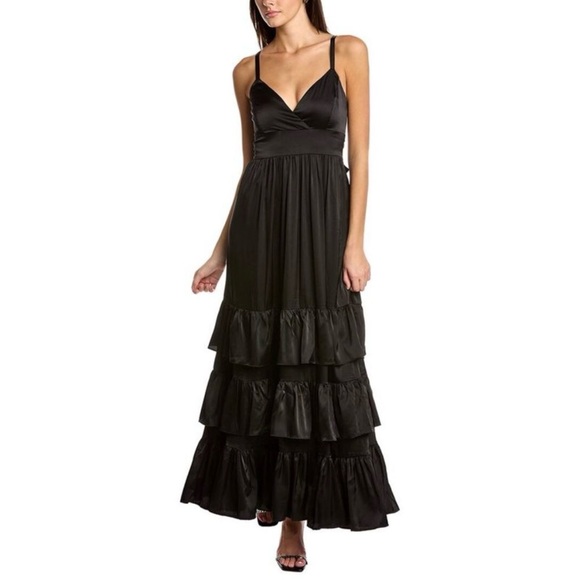 Hutch Dresses & Skirts - Hutch Tiered Ruffle Maxi Dress with Bow Detail